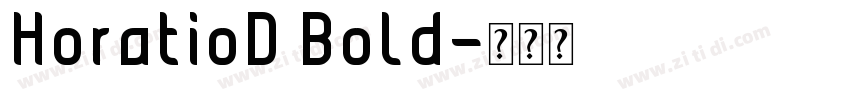 HoratioD Bold字体转换